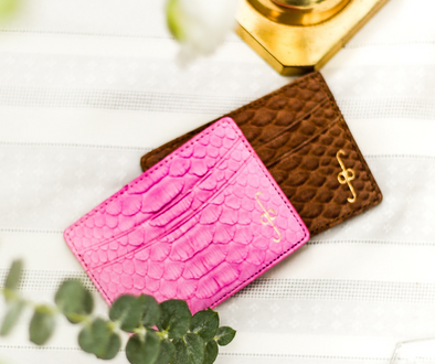 python card case, luxury card case, mens card case, womens card case, alligator card case