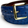 Belt - Blue Ostrich