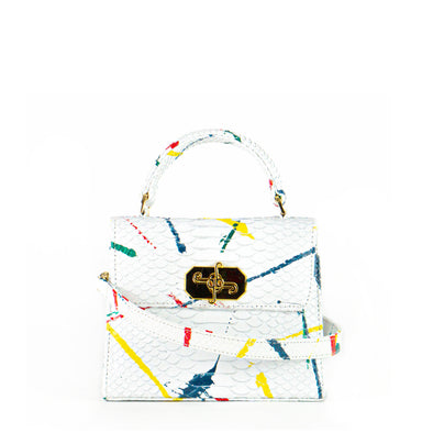 Small Top Handle Satchel - Python