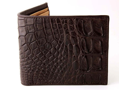 Slim Fold Wallet - Crocodile/Ostrich Leg