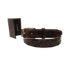 Brown Ostrich Belt