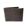 Dark Brown Alligator Slim Fold Wallet