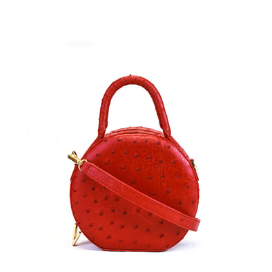 Round Purse - Ostrich