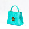 Small Top Handle Satchel - Python