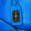 Duffel Bag - Electric Blue Python