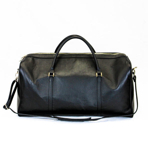 Duffel Bag - Black Leather
