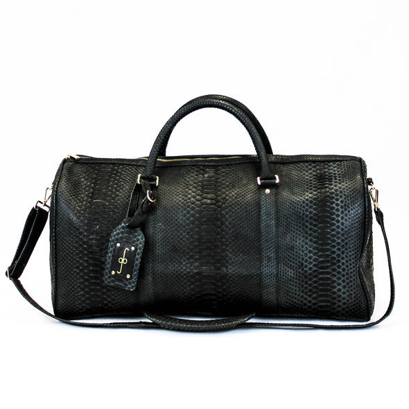 Black Python Duffle Bag
