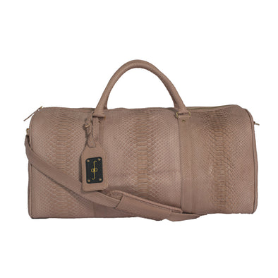 Duffel Bag - Dusty Mink Python