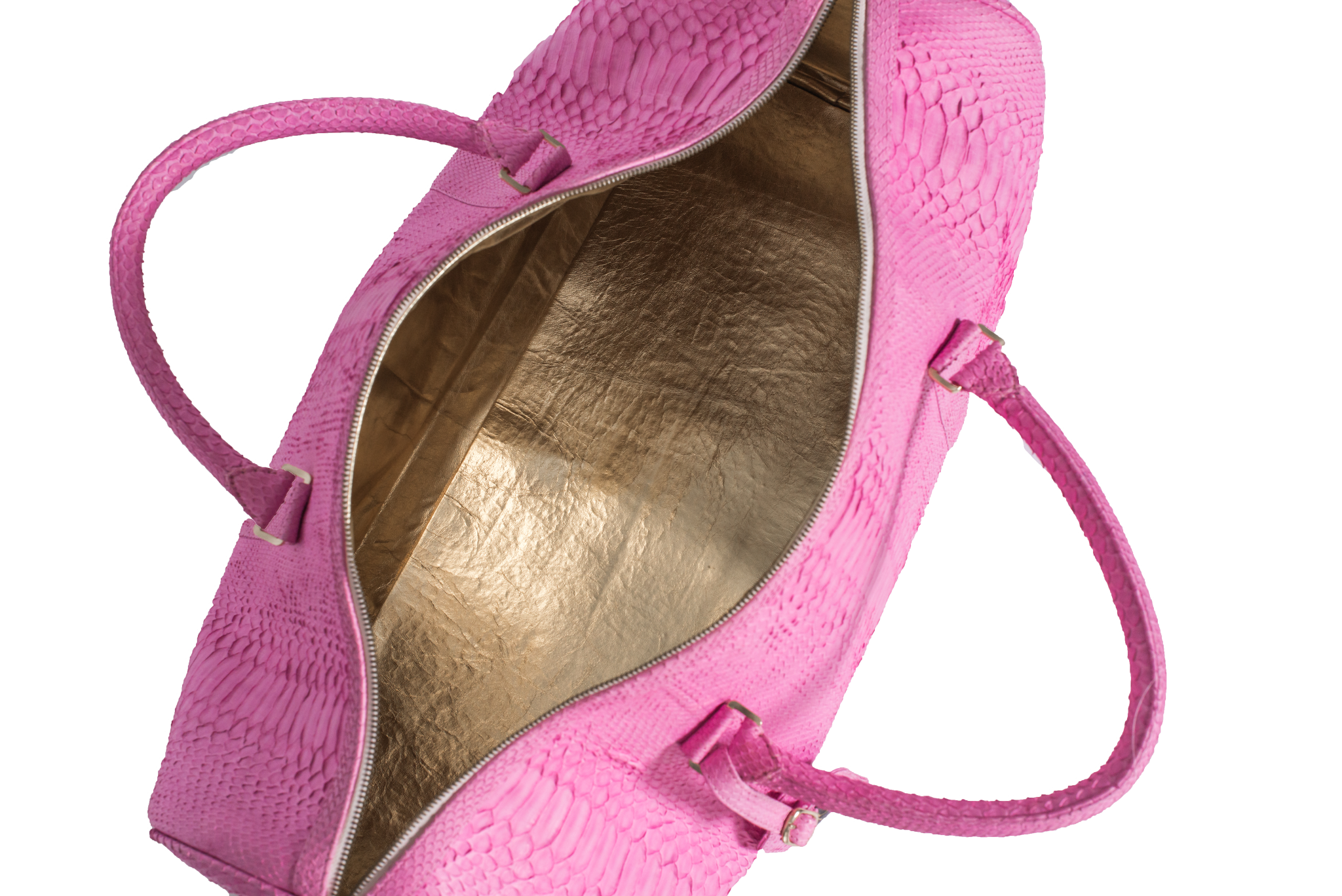 Python Duffle Bag Duffel Bag - Pink Python – GiovannaBarrios