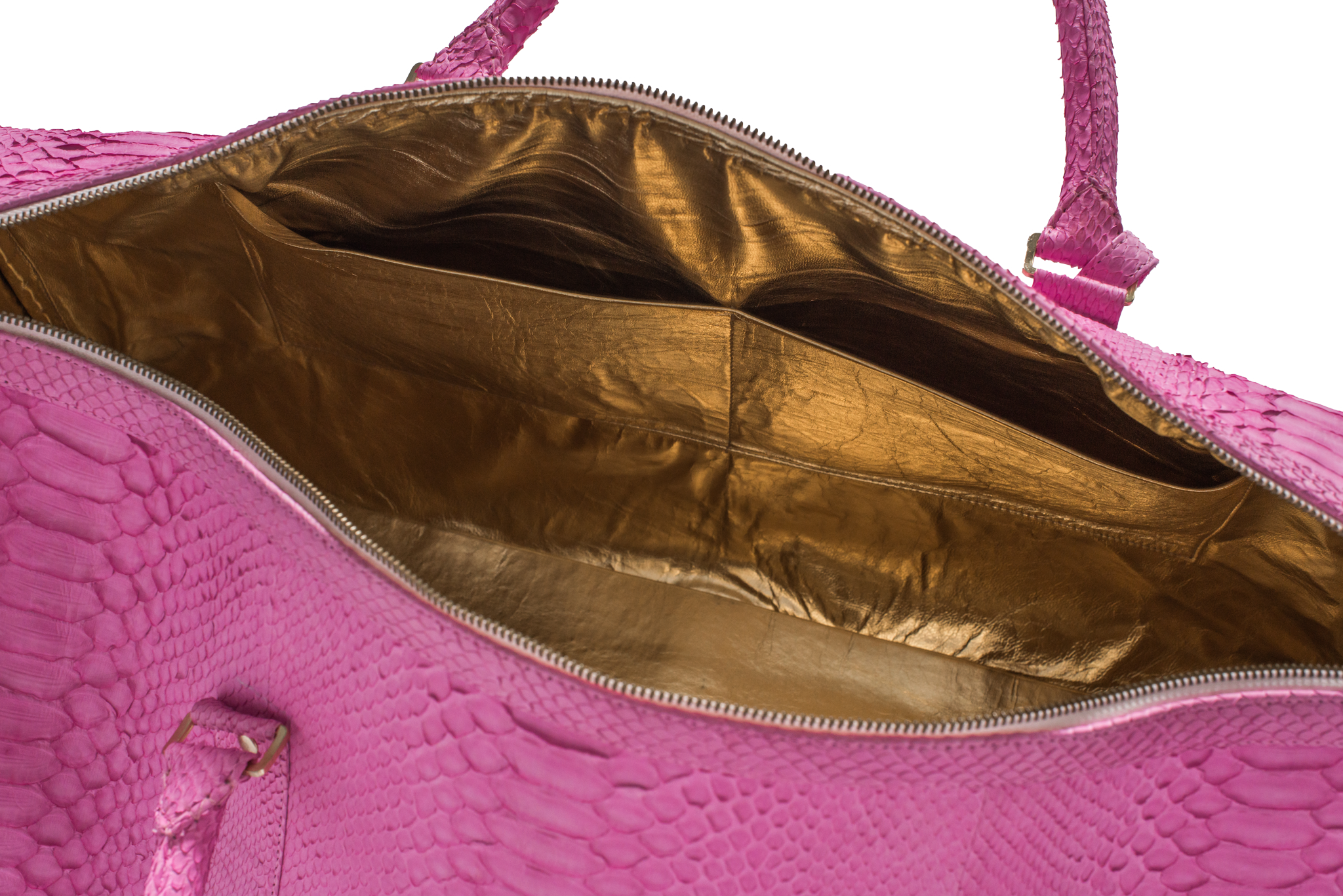 Python Duffle Bag Duffel Bag - Pink Python – GiovannaBarrios