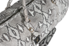 Natural Python Duffle Bag