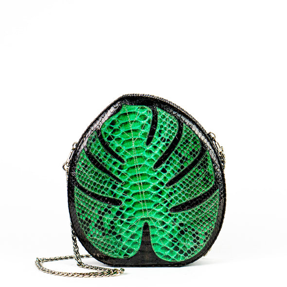 Palm Leaf Clutch - Python