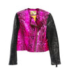 Cropped Moto Jacket - Python