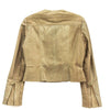 Cropped Moto Jacket - Python