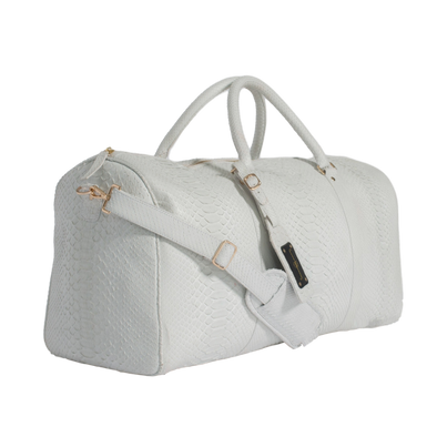 Duffel Bag - White Python
